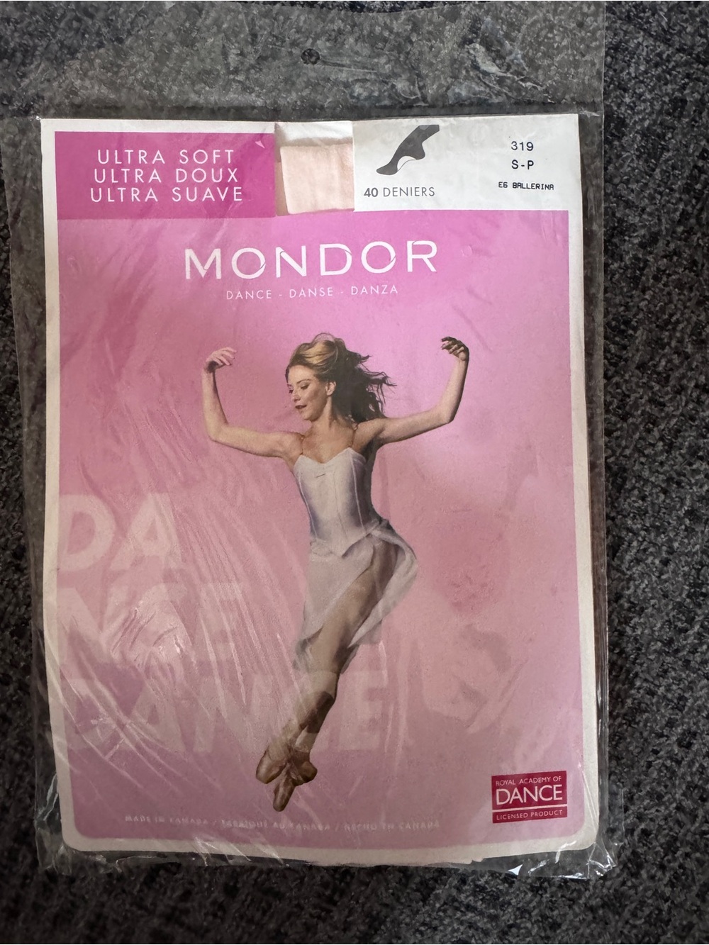 Mondor Ultra Soft 40 Denier Ballerina Tights - Light Pink S-P Small Petite